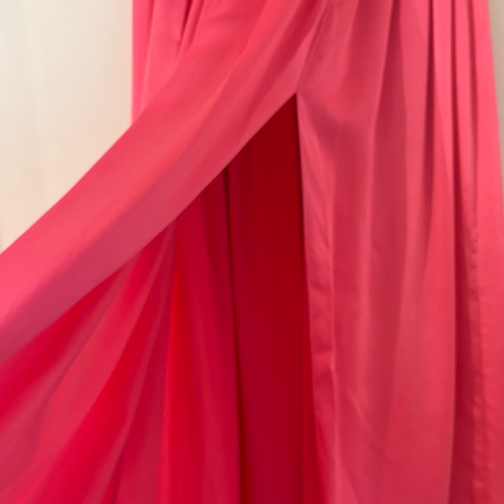 Sablyn Silk Midi Skirt Front Slit in Pink Size S - Picture 7 of 7